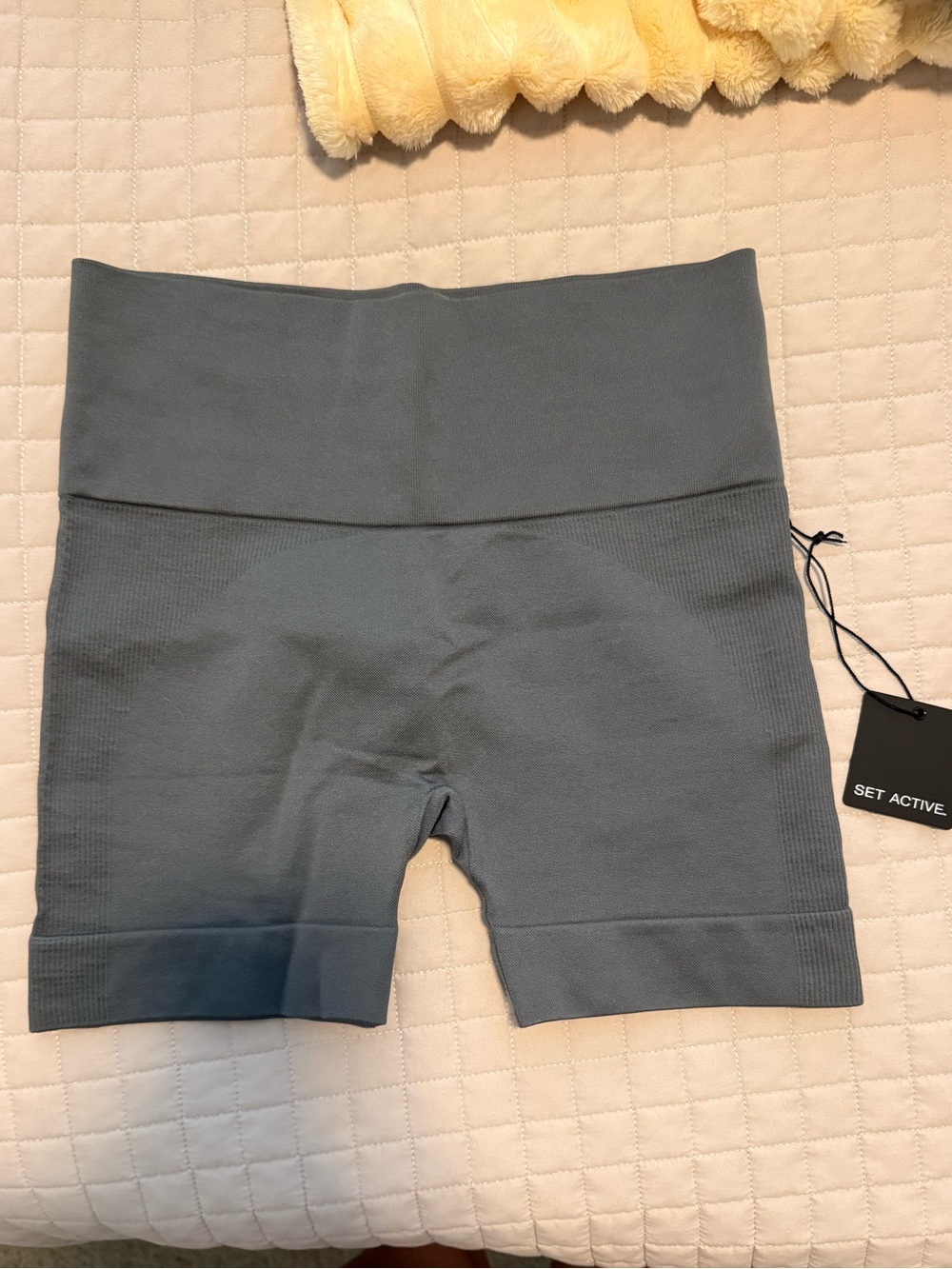SET Active Women's High-Waist Gray Bike Shorts